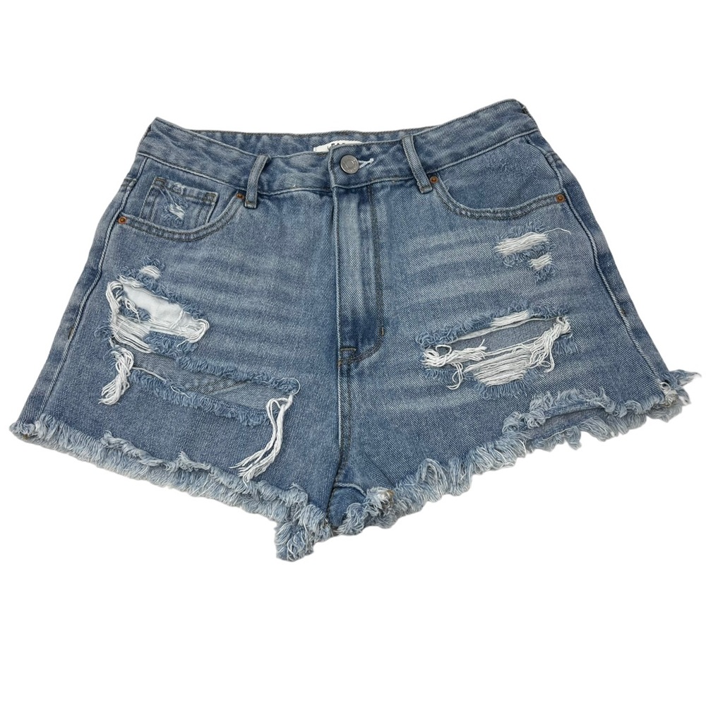 Pacsun High Rise Festival Distressed Cut Off Jean Shorts size 28 (Small, size 6) - Picture 13 of 13